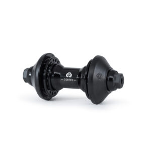 Eclat Cortex Front Hub Female Axle 36 Hole Black - Supplied with 2x Nylon Fibreglass Hub Guards