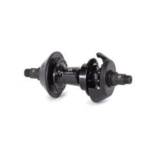 Eclat Seismic Rear Cassette Hub - Right Side Drive Male Axle 9 Tooth 36 Hole Black- Supplied with Viper and Gong Hub Guards