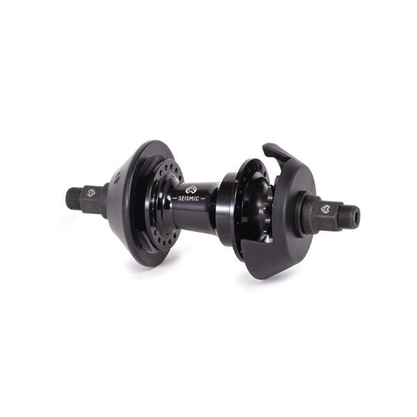 Eclat Seismic Rear Cassette Hub - Right Side Drive Male Axle 9 Tooth 36 Hole Black- Supplied with Viper and Gong Hub Guards
