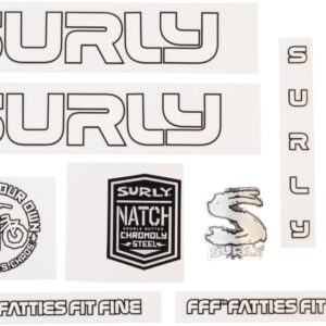 Surly Intergalactic Decal Set White