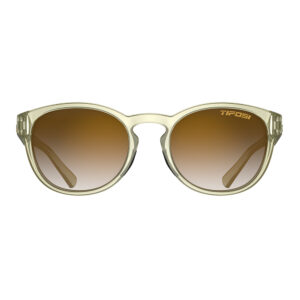 Tifosi Svago Sunglasses Crystal Champagne with Brown Gradient Lens