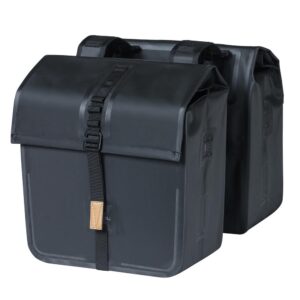 BASIL URBAN DRY DOUBLE BAG, 50L, MATT BLACK