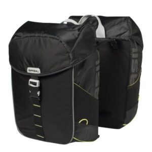 BASIL MILES DOUBLE BAG, 34L, BLACK LIME