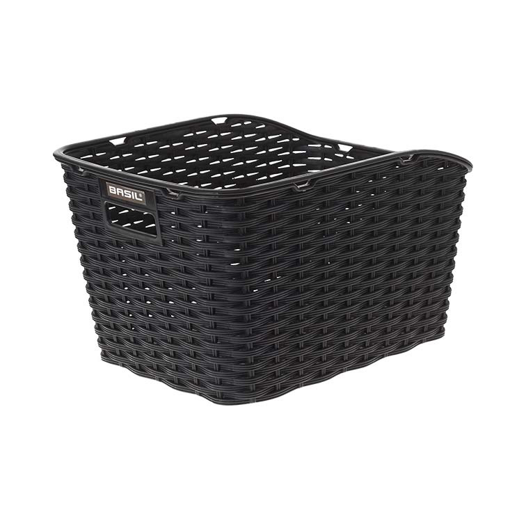 BASIL WEAVE WP REAR BASKET BLACK (INCLUDES FIXINGS)
