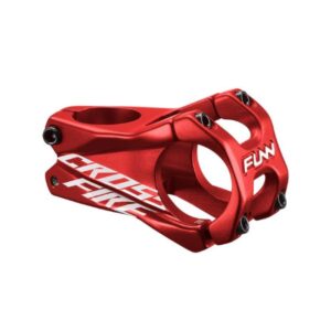 Funn Crossfire Stem 31.8mm x 35mm 0 Rise - Red