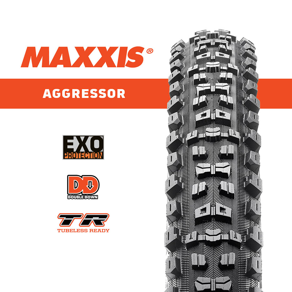 MAXXIS 29 x 2.30 AGGRESSOR TR/DD 120TPI FOLDABLE