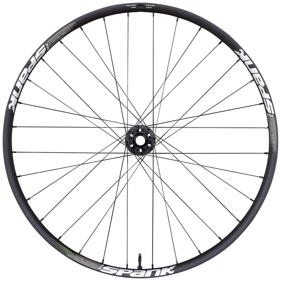 SPANK 359 Vibrocore Boost Front Wheel, 32H, 27.5", 15x110mm Black