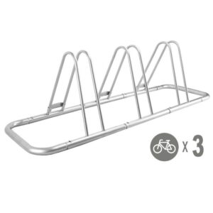 BIKE STORAGE STAND 3 BIKES SILVER